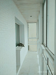 Панорамное остекление лоджии с отделкой в доме I-515/9Ш - фото 1